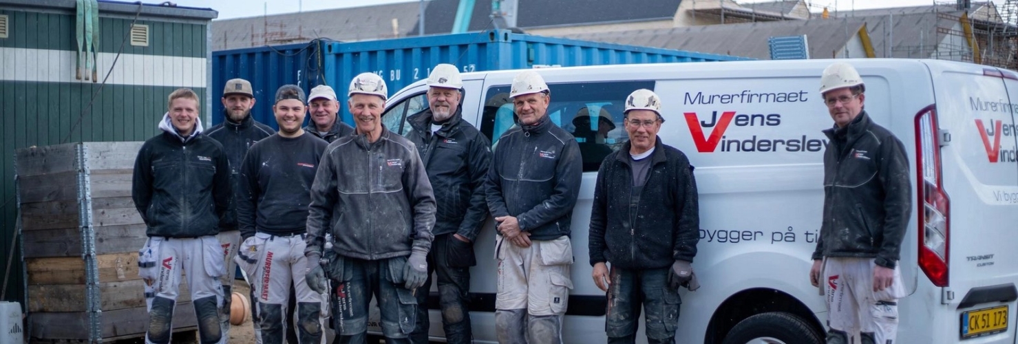 Team fra Jens Vinderslev klar til nybyggeri i Lemvig, Struer, Holstebro, Skive og Herning med fokus på kvalitet og godt håndværk